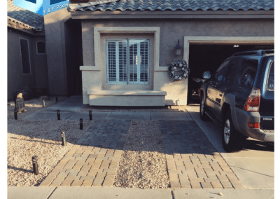 A paver driveway for the front of the house(2)