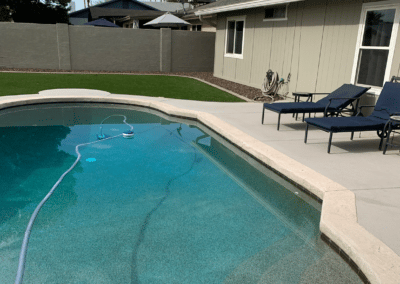 Pool remodel and turf