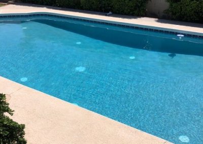 Another Pool Remodel with aqua white with abalone shellsl ooks awesome