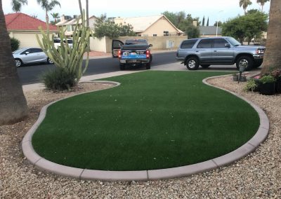 Artificial Turf front yard approved by HOA gorgeous